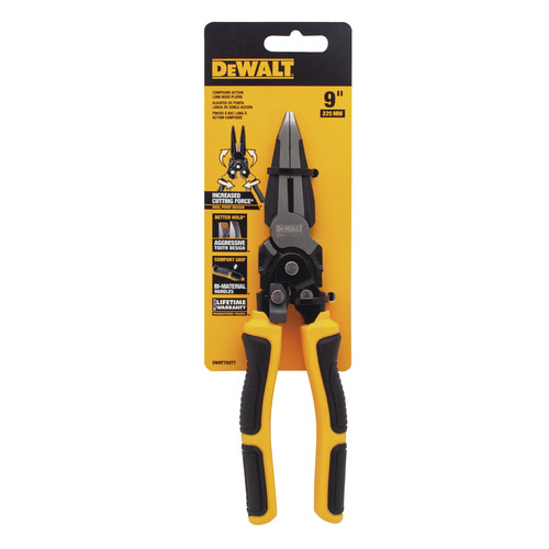 Dewalt DWHT70277 | Compound Action Long Nose Pliers | DeWalt Compound Action Nose Pliers | Tyler Tool