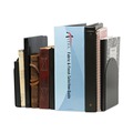 Universal UNV54071 6 in. x 5 in. x 7 in. Metal Magnetic Bookends - Black (1 Pair) image number 1