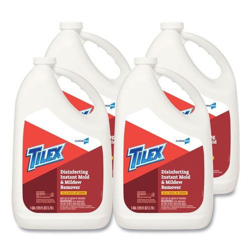 Cleaning Supplies | Tilex 35605 128 oz. Disinfects Instant Mold and Mildew Remover Refill (4/Carton) image number 0