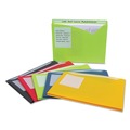C-Line 63060 Straight Tab, Write-On Poly File Jackets - Letter, Assorted Colors (25/Box) image number 1