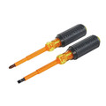 Screwdrivers | Klein Tools 33532-INS 2-Piece Insulated 4 in. Phillips/ Slotted Screwdriver Set image number 1