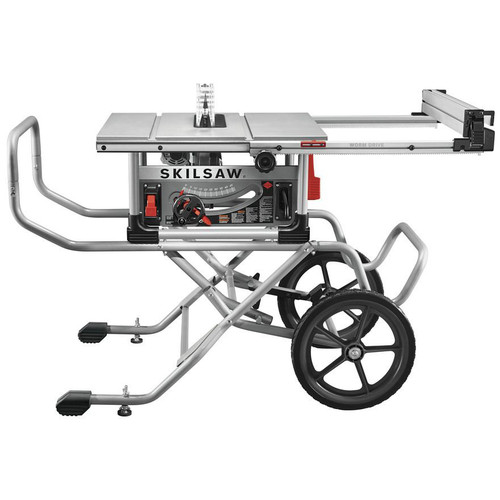 SKILSAW SPT9912 10 in. Heavy Duty Worm Drive Table Saw with Stand