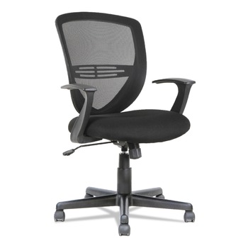 OIF OIFVS4717 250 lbs. Capacity 17.91 - 21.45 in. Seat Height Swivel/Tilt Mesh Mid-Back Task Chair - Black