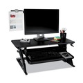 New Arrivals | 3M DH240MB 30 Sheet Capacity Plastic Adhesive Monitor Mount Swing Arm Copyholder - Black/Silver Clip image number 3
