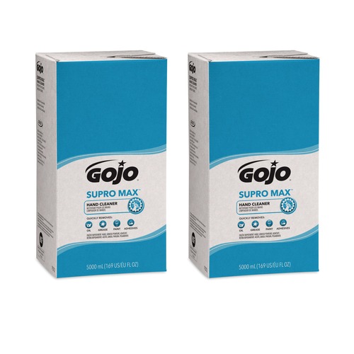 Cleaning & Janitorial Supplies | GOJO Industries 7572-02 SUPRO MAX Floral Scent 5000 mL Hand Cleaner Refill for PRO TDX Dispenser (2-Piece/Carton) image number 0