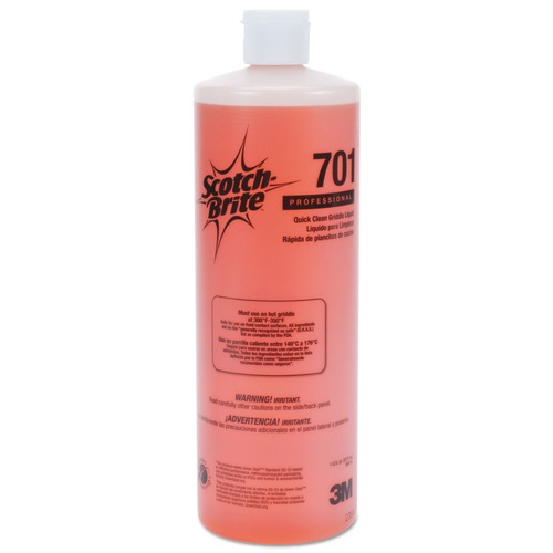 Scotch-Brite PROFESSIONAL 701 Quick Clean Griddle Liquid, 1 Qt Bottle, 4/carton image number 0