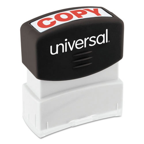 New Arrivals | Universal UNV10048 COPY Pre-Inked One-Color, Message Stamp - Red image number 0