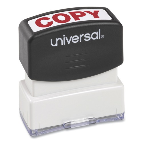 New Arrivals | Universal UNV10048 COPY Pre-Inked One-Color, Message Stamp - Red image number 0