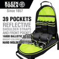 Cases and Bags | Klein Tools 55597 Tradesman Pro 39 Pocket Tool Bag Backpack - Hi-Viz image number 1