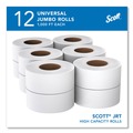 Cleaning & Janitorial Supplies | Scott 7805 1000 ft. JRT 2-Ply Bathroom Tissue - White (12 Rolls/Carton) image number 1