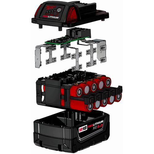 Milwaukee 48 11 1850 M18 Redlithium Xc 5 Ah Lithium Ion Extended Capacity Battery Tyler Tool