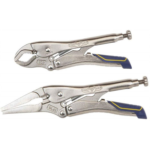 Irwin Vise-Grip IRHT82589 Alloy Steel 7 in. Locking Pliers and 9 in. Linesman Pliers Combo Kit image number 0