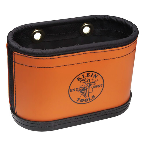 Cases and Bags | Klein Tools 5144BHB 14-Pocket Hard-Body Oval Bucket with Kickstand - Orange image number 0