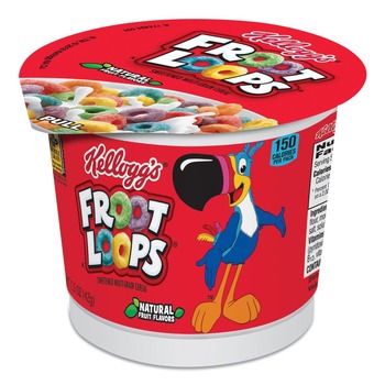 Kellogg's KEE12465 Froot Loops 1.5 oz. Single-Serve Breakfast Cereal Cups (6/Box)