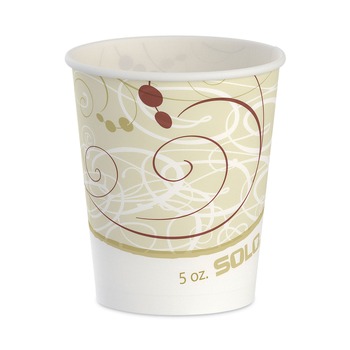 CUPS AND LIDS | SOLO R53-J8000 Symphony Design 5 oz. Paper Cups (100/Pack)