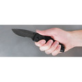 Knives | Kershaw Knives 1670BLKST 3-3/8 in. Blur Serrated Folding Knife (black) image number 3