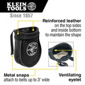 Tool Belts | Klein Tools 51A 9 in. x 3.5 in. x 10 in. Nut and Bolt Canvas Tool Pouch - Black image number 1