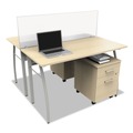 Office Furniture Accessories | Linea Italia LITTR721 Trento Line 47.13 in. x 1.75 in. x 15.5 in. Polycarbonate Dividing Panel - Translucent image number 3