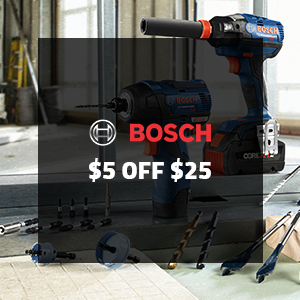 $5 off $25 on Bosch Power Tool Accessories!