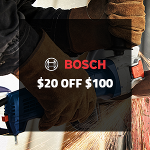 $20 off $100 on Select Bosch Products