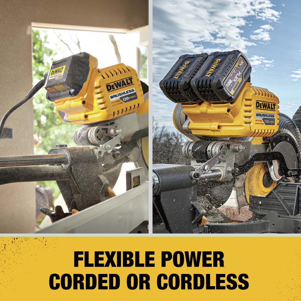 Dewalt DHS790AT2 120V MAX FlexVolt Cordless LithiumIon 12 in. Dual