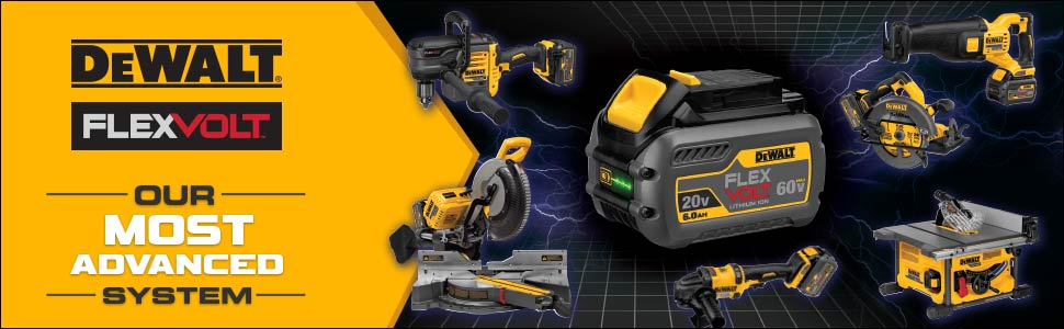 FlexVolt technology features automatic voltage switches depending on the tool used