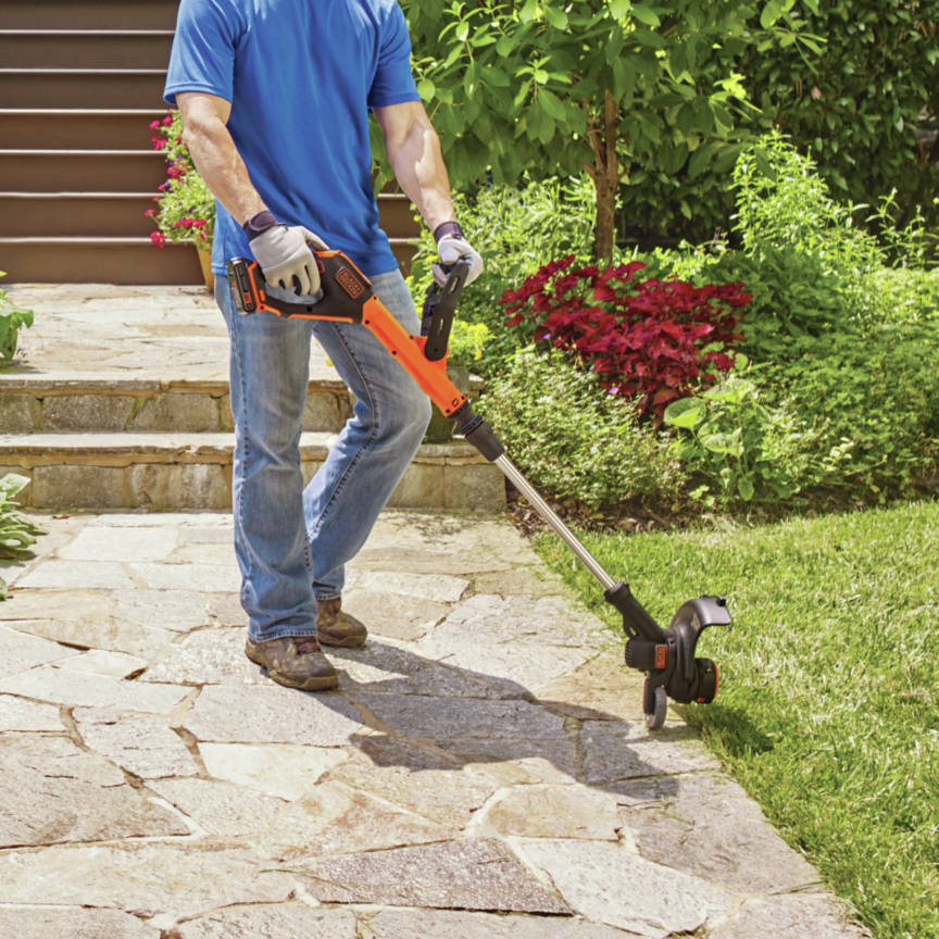 20V MAX 2-Speed 12 in. String Trimmer/Edger Kit features two speed control