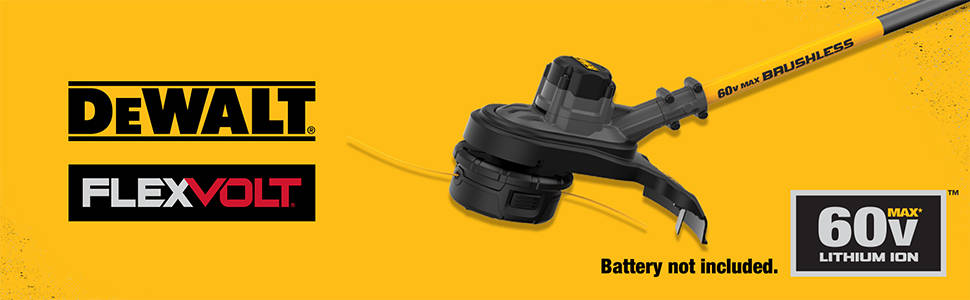 dewalt dcst970b flexvolt 60v max cordless string trimmer