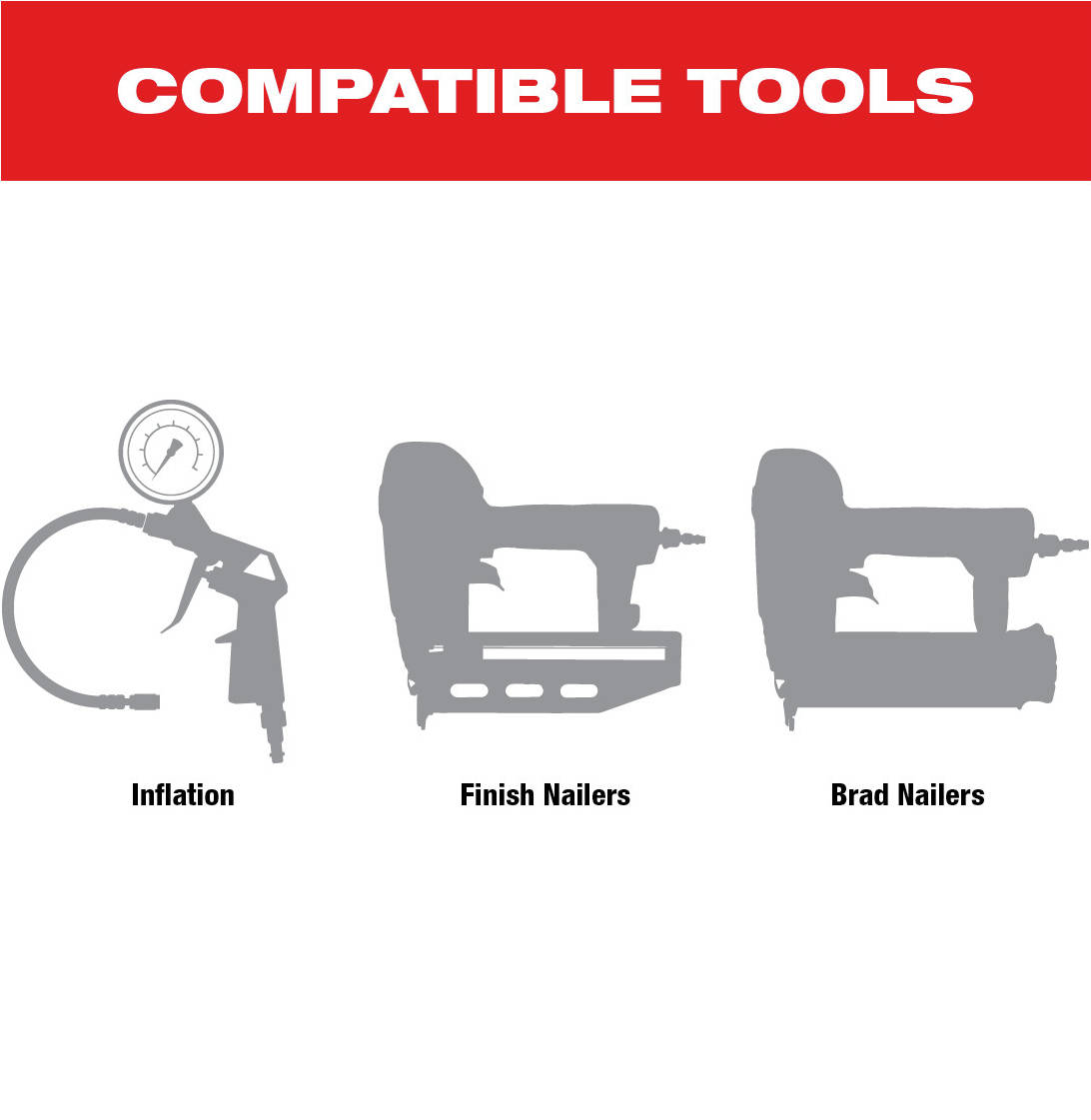M18 Compressor is compatible with a variety of tools