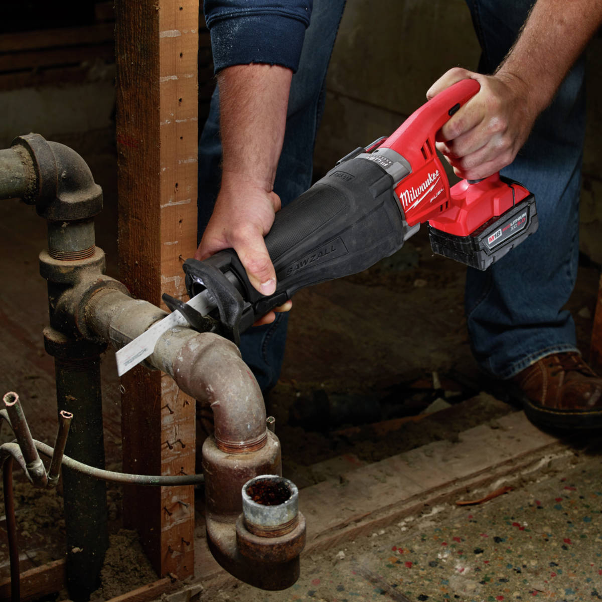 M18 FUEL Lithium-Ion Sawzall Reciprocating Saw cuts faster than corded counterparts