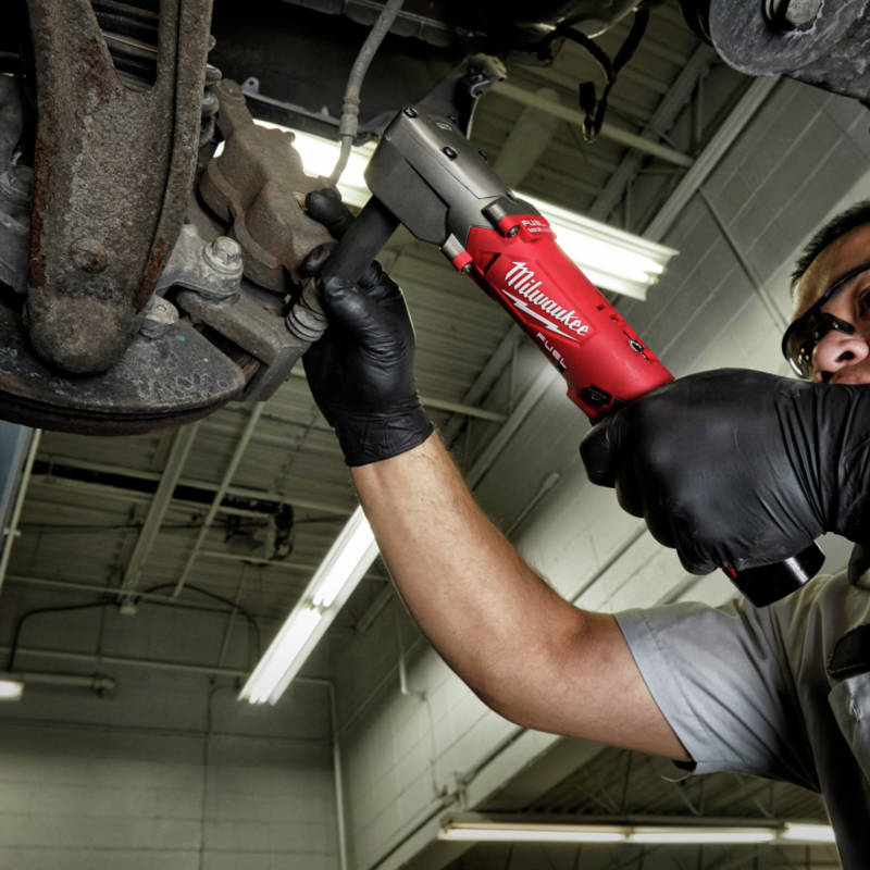 M12 FUEL Lithium-Ion 1/2 in. Cordless Right Angle Impact Wrench with Friction Ring features 4-Mode Drive Control
